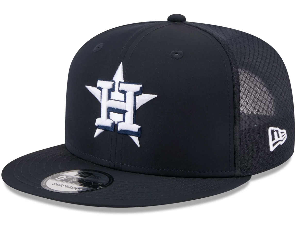 New Era Houston Astros 2026 Batting Practice Snapback Navy Bottom 