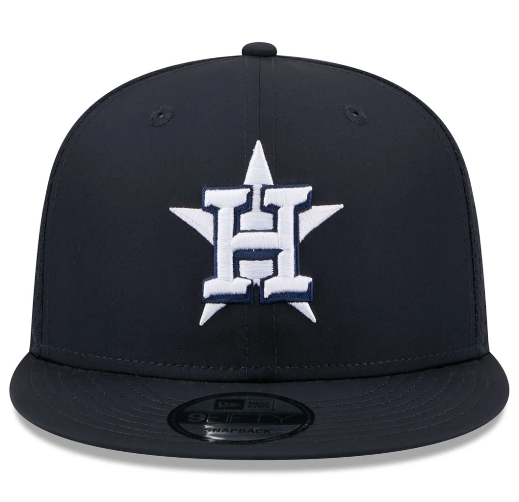 New Era Houston Astros 2026 Batting Practice Snapback Navy Bottom 