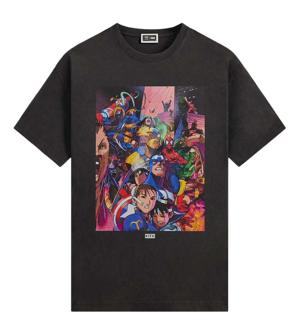Kith x Marvel vs. Capcom Heroes Vs. Street Fighter Vintage Tee 