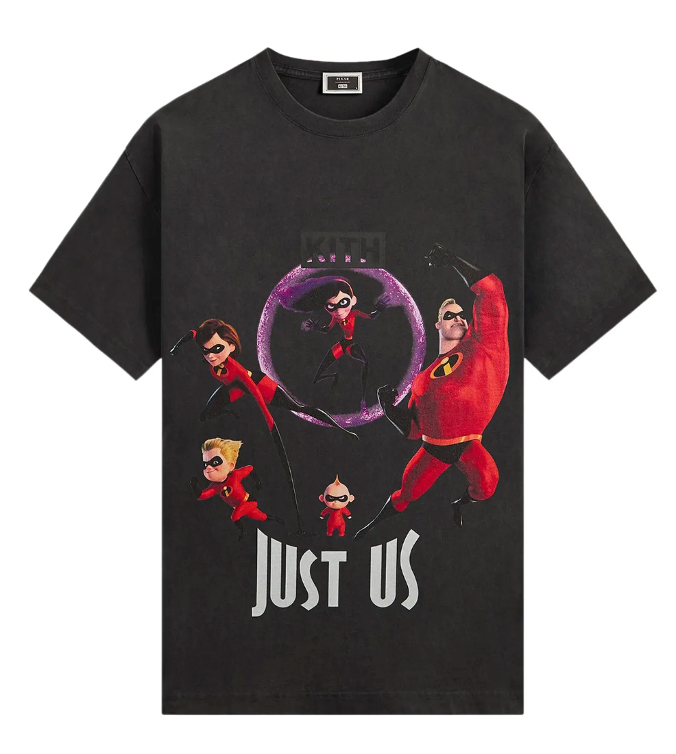 Kith x Disney For Pixar The Incredibles Just Us Vintage Tee 