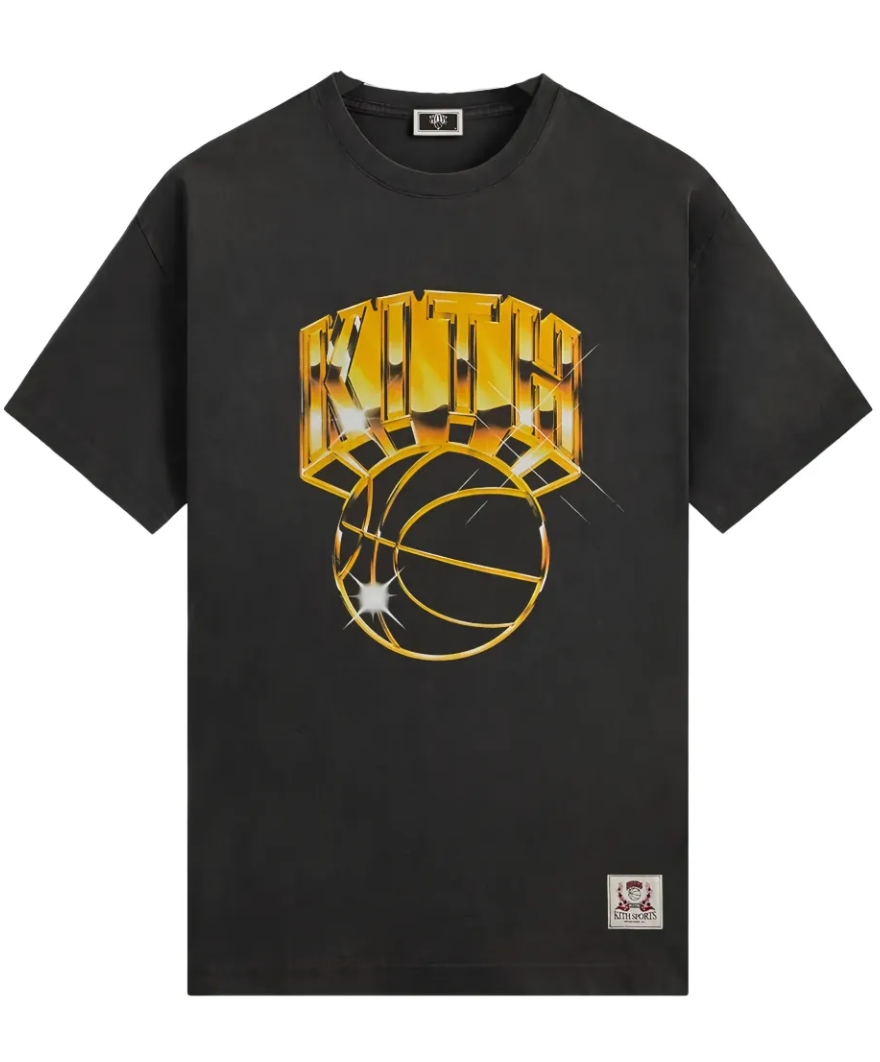 Kith x New York Knicks Gold Vintage Jones Tee 