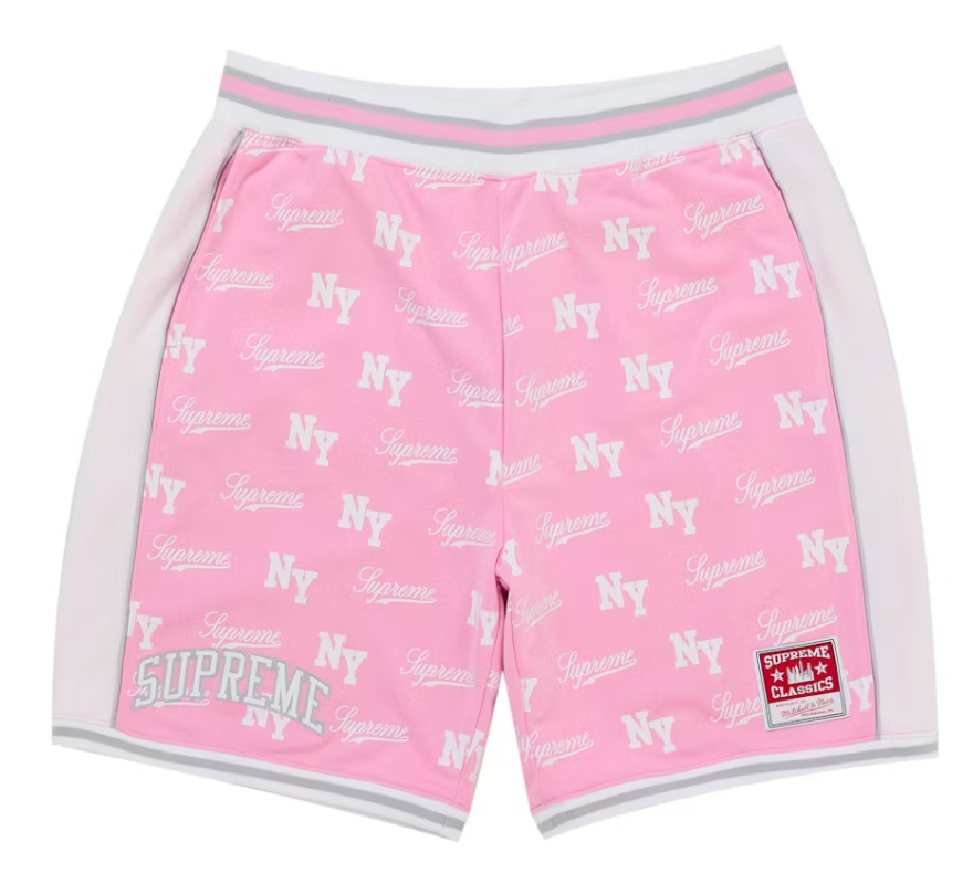Supreme Mitchell & Ness Monogram Basketball Shorts 