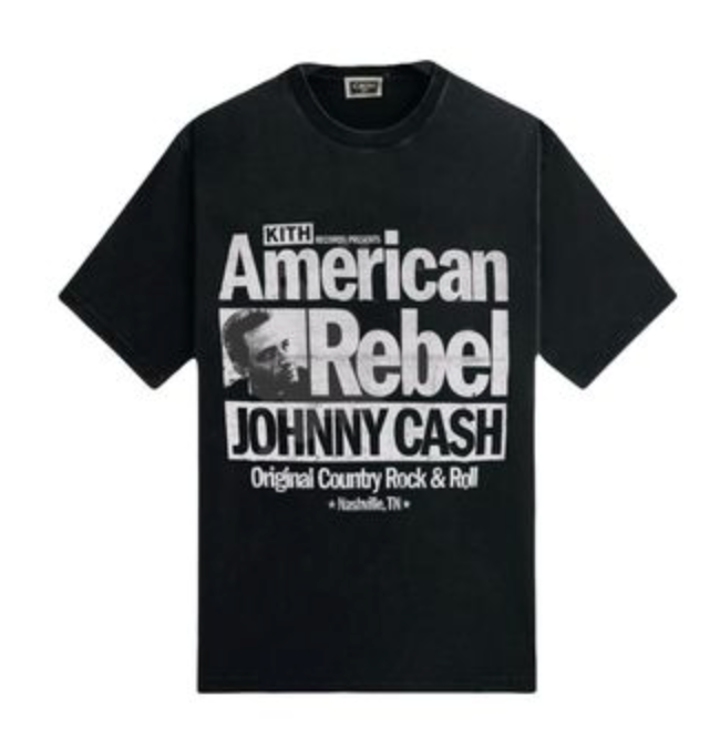 Kith X Johnny Cash American Rebel Vintage Tee 