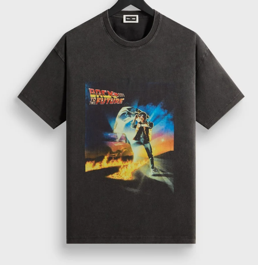 Kith X BTTF Chrome Title Vintage Tee - Black