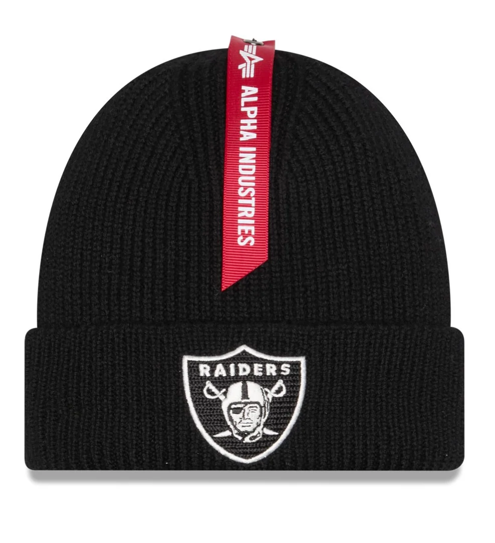 New Era Alpha Industries Las Vegas Raiders Cuff Knit Beanie 