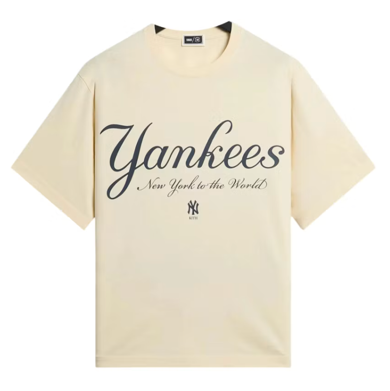 Kith x New York Yankees Script Vintage Alex Tee 