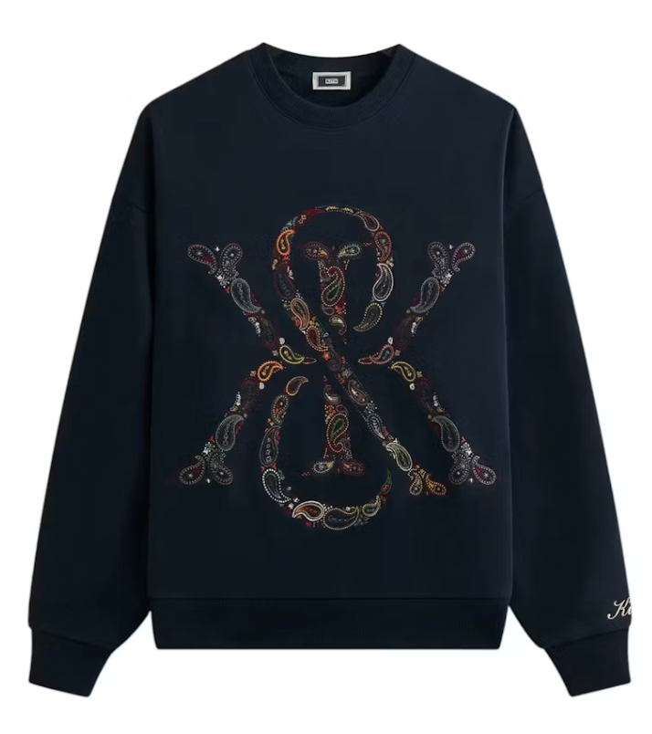 Kith & Kin Paisley Crest Nelson Crewneck 