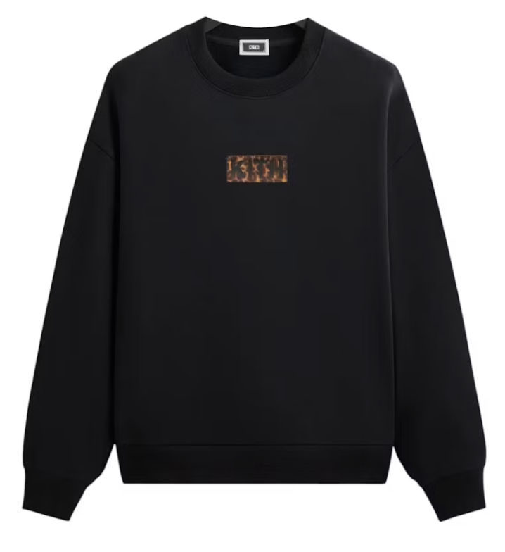 Kith Classic Logo Leopard Applique Nelson Crewneck 