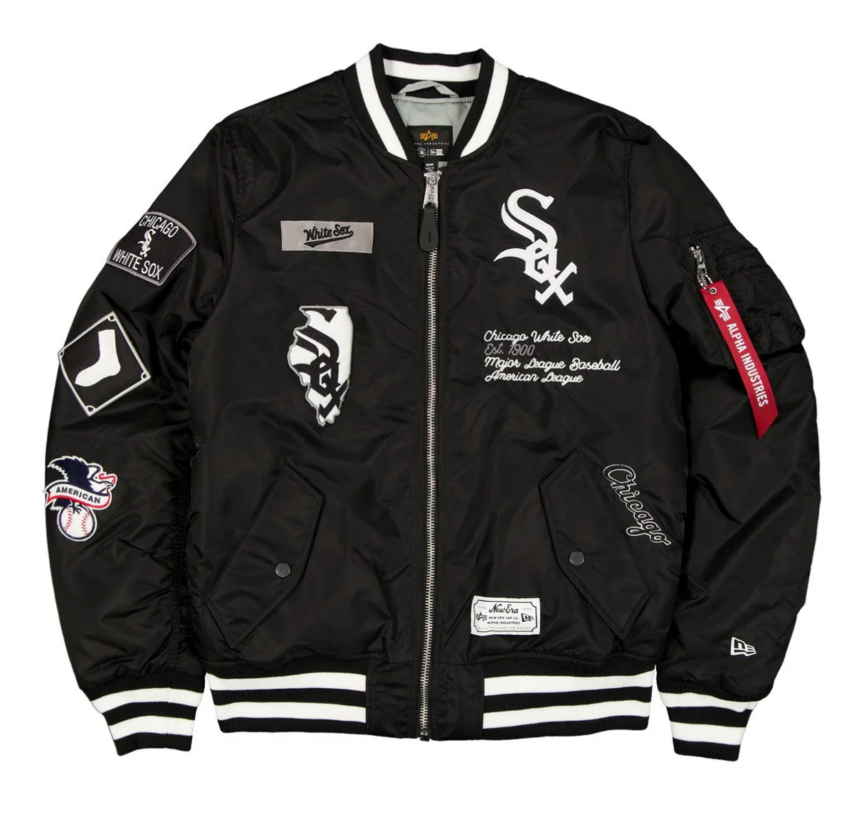 New Era Alpha Industries Chicago White Sox MA-1 Bomber Jacket 