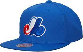 Mitchell & Ness Montreal Expos Evergreen Coop Snapback Green Bottom "Royal Red" (Expos Embroidery)