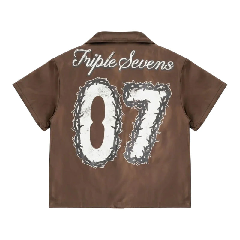 Triple Sevens Nylon Button Up Shirt 