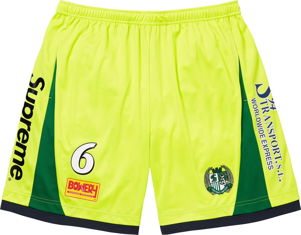 Supreme Soccer Shorts "Neon"
