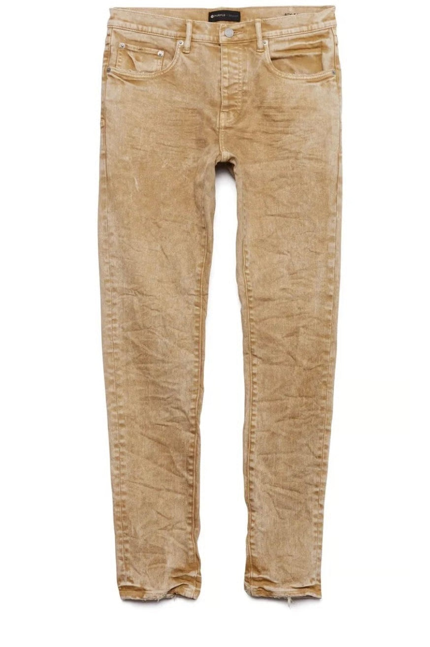 Purple Jeans Gold Speckle Overspray Jeans 