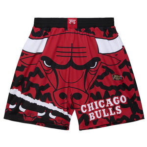 Mitchell & Ness NBA Bulls Jumbotron Submimated Shorts "Red Black"