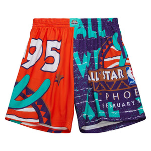 Mitchell & Ness NBA All Star 1995 Jumbotron Submimated 3.0 Shorts "Orange Purple"
