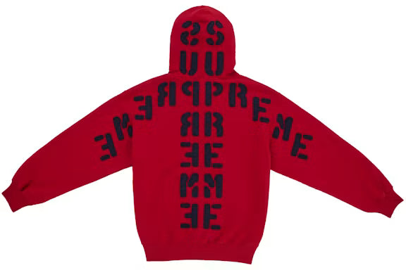 Supreme Mirrored Applique Hooded Sweatshirt 