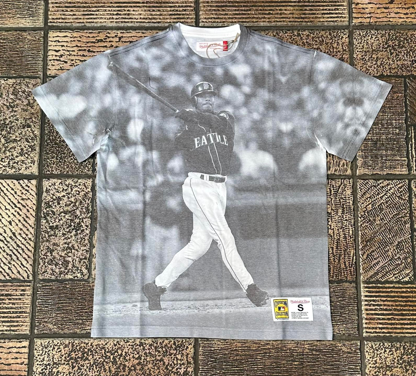 Mitchell & Ness Seattle Mariners Sublimated Player Tee Grey White