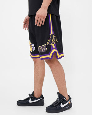 Promax Los Angeles Lakers Team Shorts "Black Purple Gold" $98.00