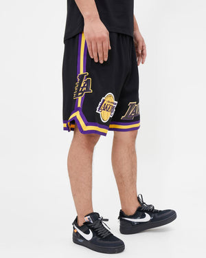 Promax Los Angeles Lakers Team Shorts "Black Purple Gold" $98.00