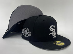New Era Chicago White Sox Fitted Grey Bottom "Black" (2005 World Series Embroidery)