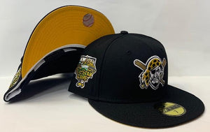 New Era Pittsburgh Pirates Fitted Yellow Bottom "Black White Yellow" (2006 All Star Game Embroidery)