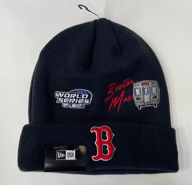 New Era Boston Massachusetts Red Sox Beanie "Navy Red" (2004 World Series Embroidery)