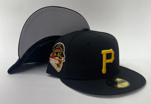 New Era Pittsburgh Pirates Fitted Grey Bottom "Black Yellow" (1959 All Star Game Embroidery)