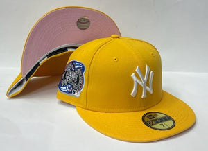 New Era New York Yankee Pink Bottom "Yellow White" (Subway Series Embroidery)