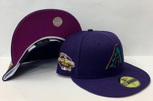New Era Arizona Diamondbacks Fitted Purple Bottom "Purple Teal" (2001 World Series Embroidery)