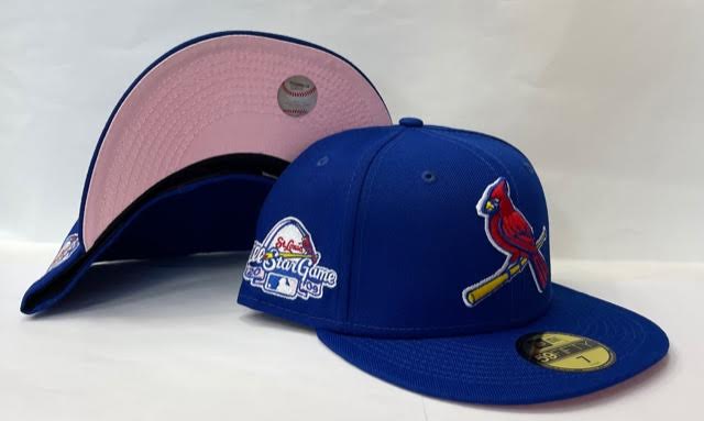 New Era St. Louis Cardinals Fitted Pink Bottom "Royal Red" (2009 All Star Game Embroidery)