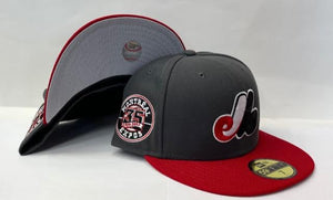 New Era Montreal Expos Fitted Grey Bottom "Grey Red" (35th Anniversary Embroidery)