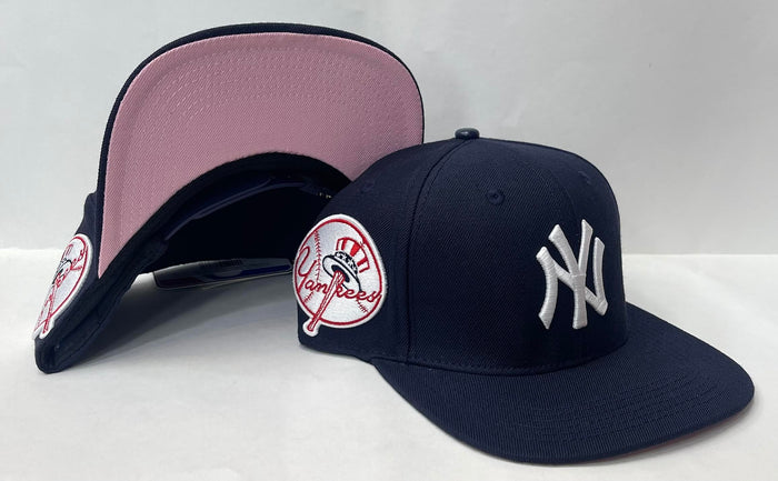 Promax New York Yankee Snap back Pink Bottom "Navy White"