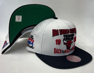 Mitchell & Ness Chicago Bulls NBA Back To 93 Snapback Green Bottom "White Black Red"