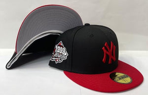New Era New York Yankee Grey Bottom "Black Red" (1999 World Series Embroidery)