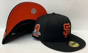New Era San Francisco Giants Fitted Orange Bottom "Black Orange" (8 X Champions Embroidery)