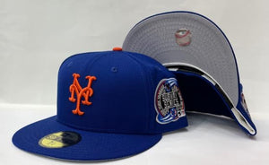 New Era New York Mets Fitted Grey Bottom "Royal Blue" (2000 Subway Series Embroidery)