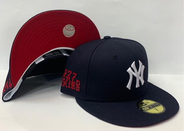 New Era New York Yankee Fitted Red Bottom "Navy Blue" (1977 World Series Embroidery)