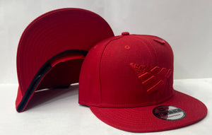 New Era Roc Nation The Crown Original Snap 7back Red Bottom "Red Red"