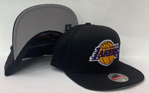 Mitchell & Ness Los Angeles Lakers Downtime Redline Snap back Grey Bottom "Black Yellow Purple"