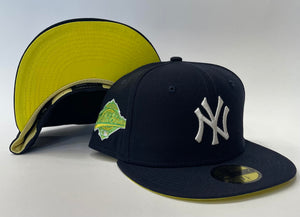 New Era New York Yankee Fitted Yellow Bottom "Navy Blue White" (1996 World Series Embroidery)