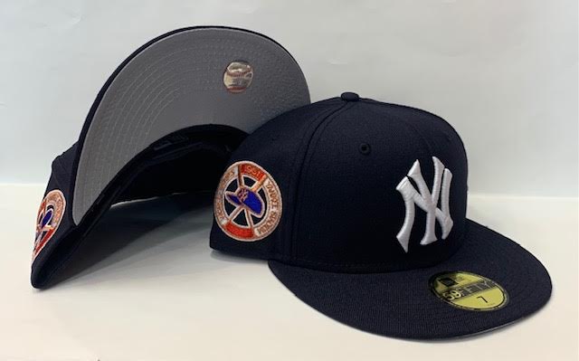 New Era New York Yankees Fitted Grey Bottom "Navy White" (1961 World Series Embroidery)