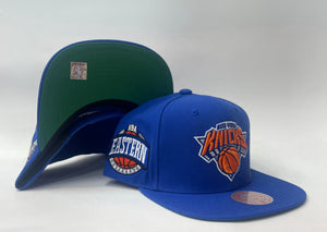 Mitchell & Ness New York Knicks Snap back Green Bottom "Royal Orange" (Eastern Conference Patch Embroidery)