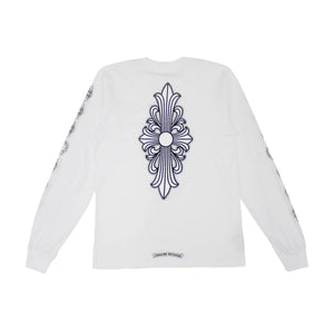Chrome Hearts Floral Cross Long Sleeve "White Black Silver"