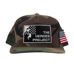 Chrome Hearts The Heroes Project Trucker Snap back Hat "Camo"