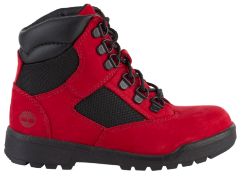 Timberland 6In F/L Field Boot (PS) "Red Black"