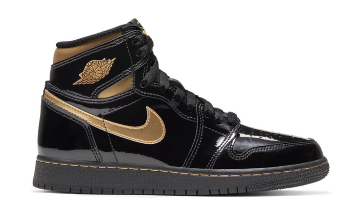 Air Jordan 1 Retro High OG (GS) "Black Metallic Gold"