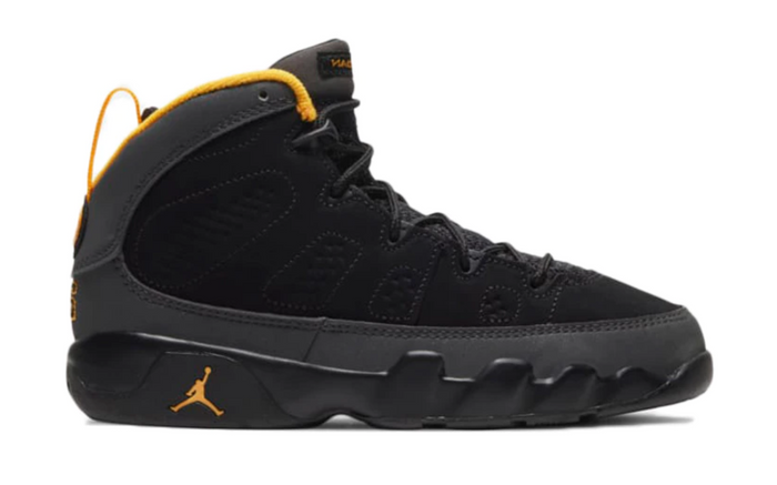 Air Jordan 9 Retro (PS) "Dark Charcoal University Gold"