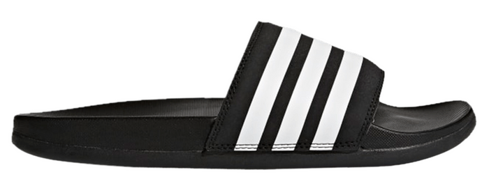 Adidas Adilette Comfort Slides "Black White"