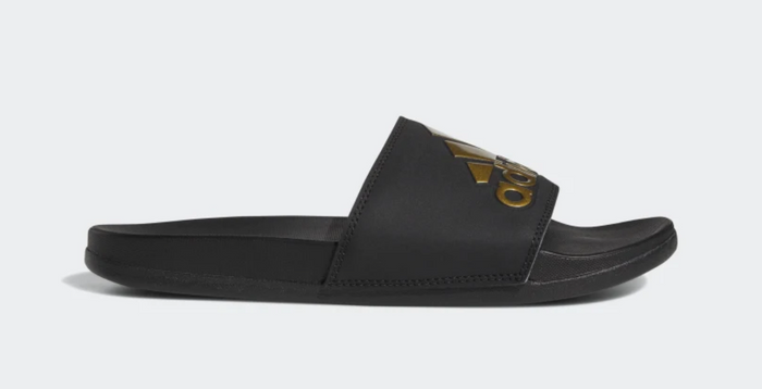 Adidas Adilette Comfort Slides "Black Gold"