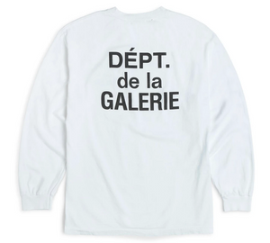 Gallery Dept. French Long Sleeve Souvenir Tee "White Black" $450.00